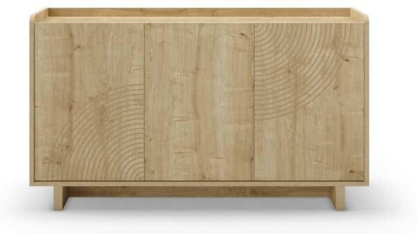 Скрин от дъбов декор в естествен цвят 140x80x40 cm Daira – Marckeric
