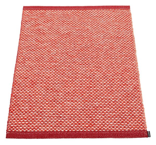 Червен килим за открито и закрито 60x85 cm Effi Dark Red – Pappelina