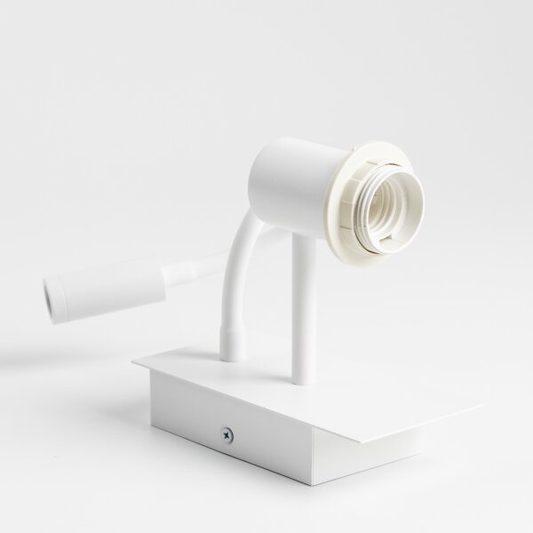 Brilagi - LED Аплик NUBILA 1xE27/25W/230V + LED/3W бял/черен