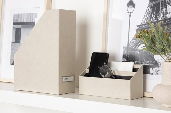 Картонени органайзери в комплект от 4 бр. Hugo Canvas Paper Laminate – Bigso