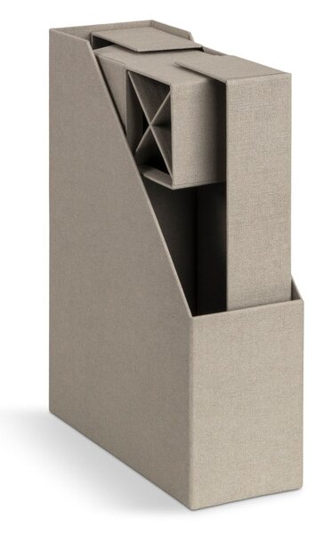 Картонени органайзери в комплект от 4 бр. Hugo Canvas Paper Laminate – Bigso