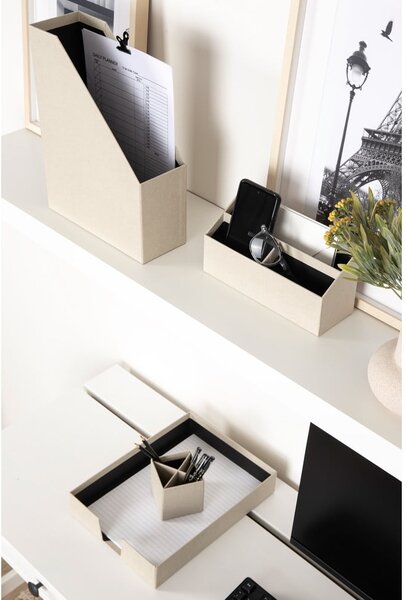 Картонени органайзери в комплект от 4 бр. Hugo Canvas Paper Laminate – Bigso