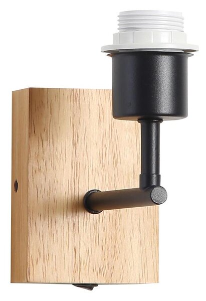 Brilagi - Аплик NUBILA WOOD 1xE27/25W/230V дъб/черен