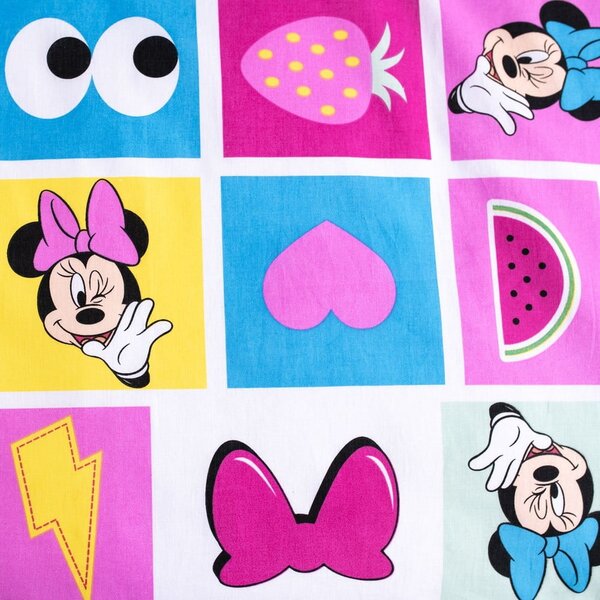 Розово памучно детско спално бельо 100x135 cm Minnie "Sweet" – Jerry Fabrics