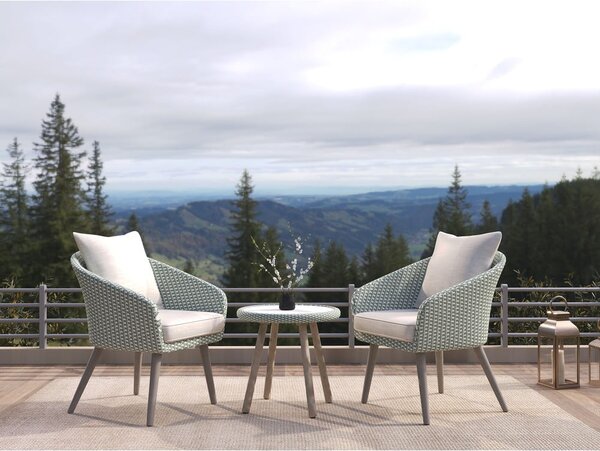 Светлосив градински комплект за отдих Bistro – Unique Furniture