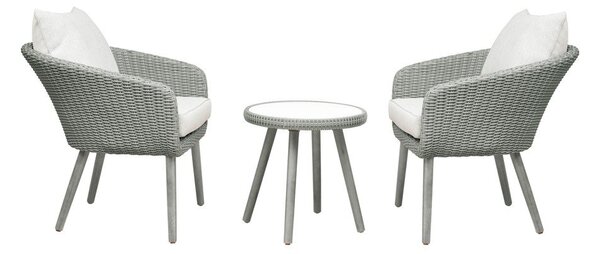 Светлосив градински комплект за отдих Bistro – Unique Furniture