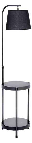 Лампион с маса 1xE27/60W/230V USB черен