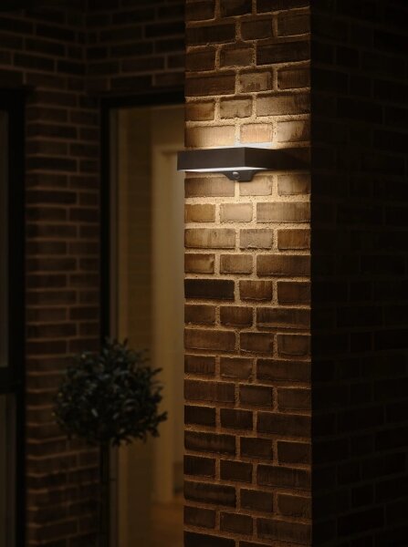 Nordlux - LED соларен стенен фенер MONAY LED/5W/5V IP44 с сензор
