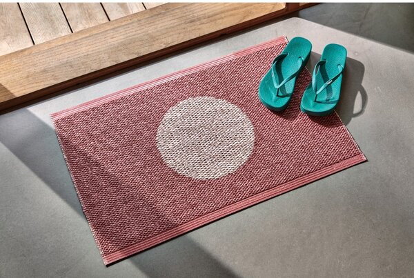 Светлочервена пътека за открито и закрито 70x280 cm Vera Pop Blush – Pappelina