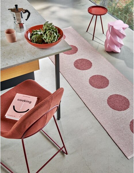Светлочервена пътека за открито и закрито 70x280 cm Vera Pop Blush – Pappelina