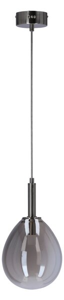 Сиво LED висящо осветително тяло със стъклен абажур Lukka – Candellux Lighting