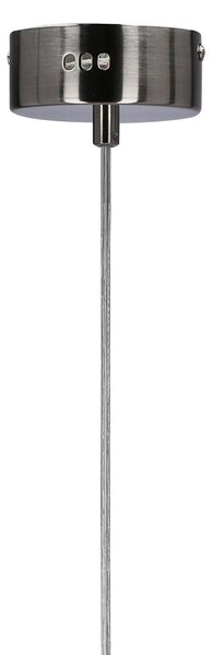 Сиво LED висящо осветително тяло със стъклен абажур Lukka – Candellux Lighting