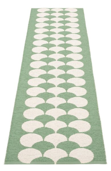 Зелена и кремава пътека за открито и закрито 70x250 cm Poppy Oregano – Pappelina