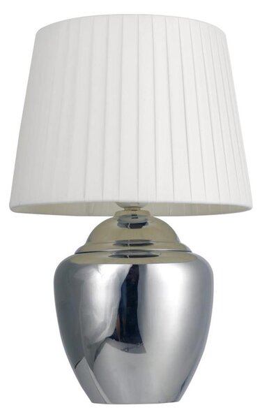 Настолна лампа 1xE27/25W/230V лъскав хром