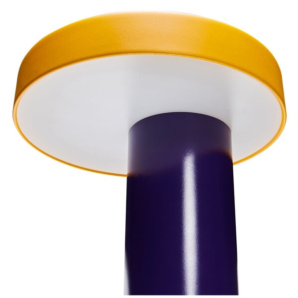 Лилава LED затъмняваща се настолна лампа (височина 25 cm) Magic – Hübsch