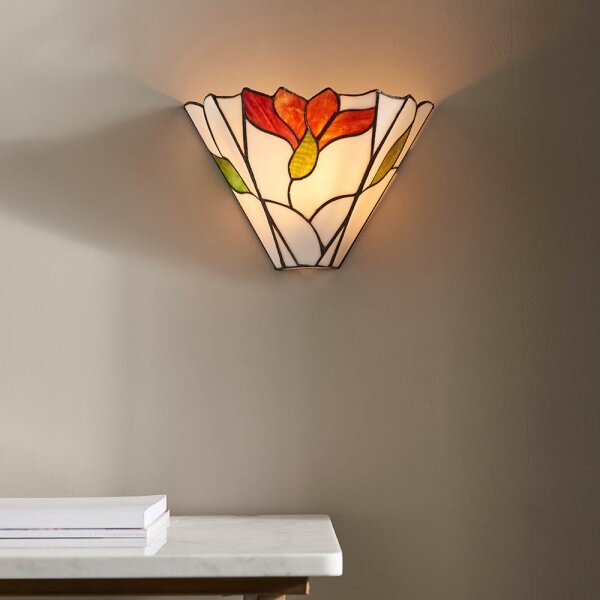 Endon 63964 - Настенно осветително тяло Tiffany BOTANICA 1xE14/40W/230V