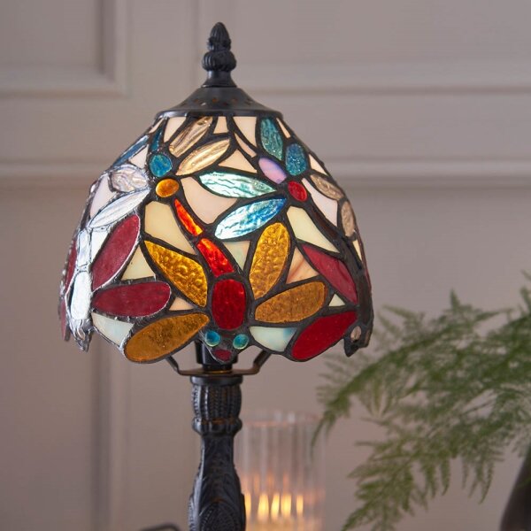 Endon 64246 - Настолна лампа Tiffany LORETTE 1xE14/40W/230V Ø 15 cm