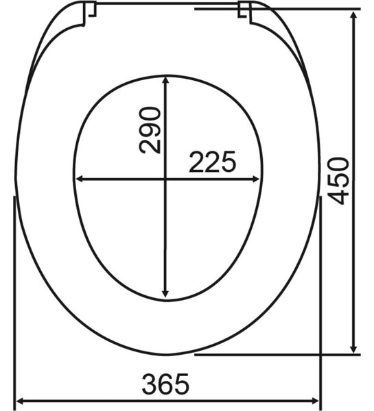 Тоалетна чиния с автоматично затваряне 36,5 x 45 см Baltic – Wenko