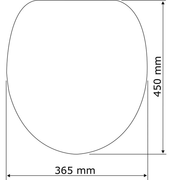 Тоалетна чиния с автоматично затваряне 36,5 x 45 см Baltic – Wenko