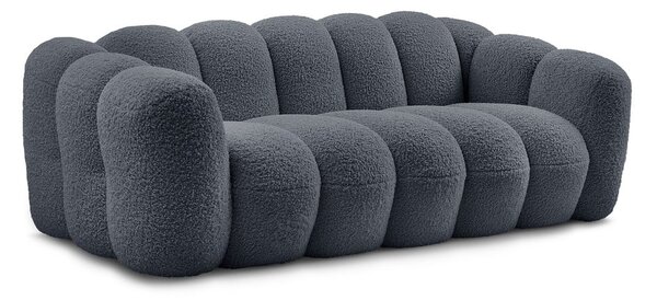 Тъмносив диван от прежда с примки от букле 232 cm Hippolyte – Bobochic Paris