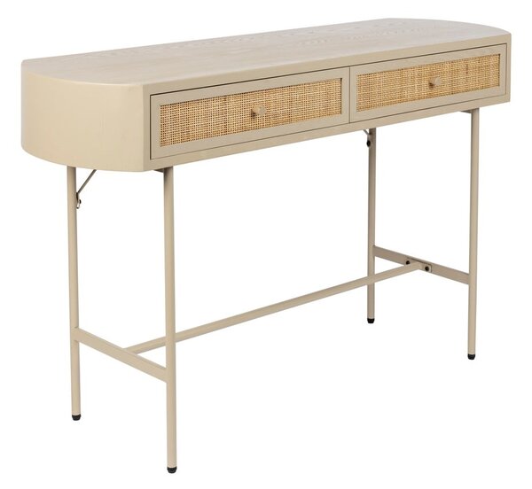 Бежова конзолна маса 40x120 cm Amaya – White Label