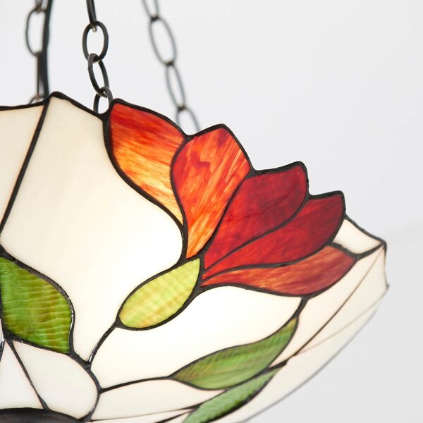 Endon 70946 - Полилей на верига Tiffany BOTANICA 3xE27/60W/230V пр. 45 cm