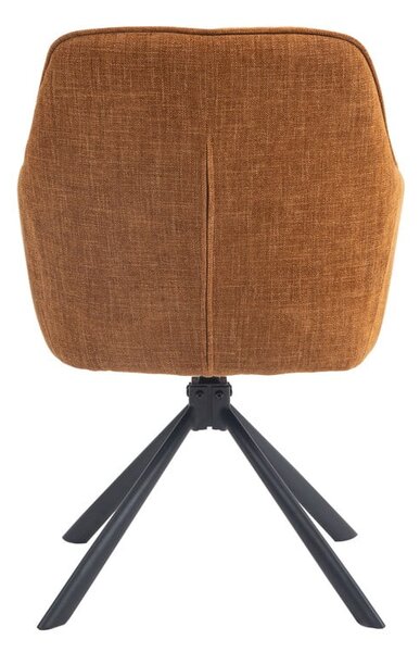 Оранжеви тапицирани трапезни столове в комплект 2 бр. Avola – Unique Furniture