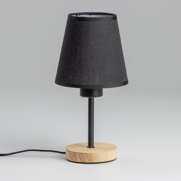 Brilagi - Настолна лампа NUBILA WOOD 1xE27/25W/230V дъб/черен