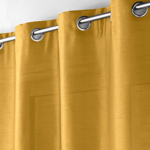 Жълто перде от микросатен 140x240 cm Shana – douceur d'intérieur