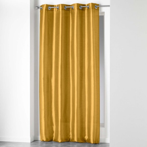 Жълто перде от микросатен 140x240 cm Shana – douceur d'intérieur