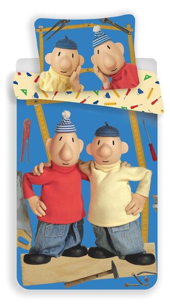 Единично памучно детско спално бельо 140x200 cm Pat a Mat – Jerry Fabrics