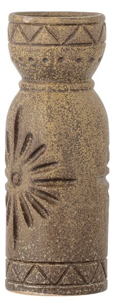 Кафява глинена ръчно изработена ваза (височина 21 cm) Gerde – Bloomingville