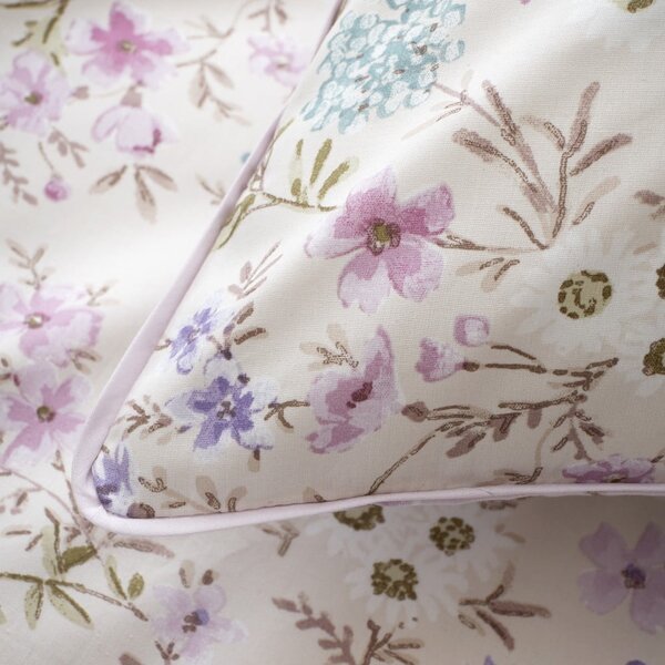 Двойно памучно спално бельо в цвят лавандула и бежово 200x200 cm Ditsy Floral – Bianca