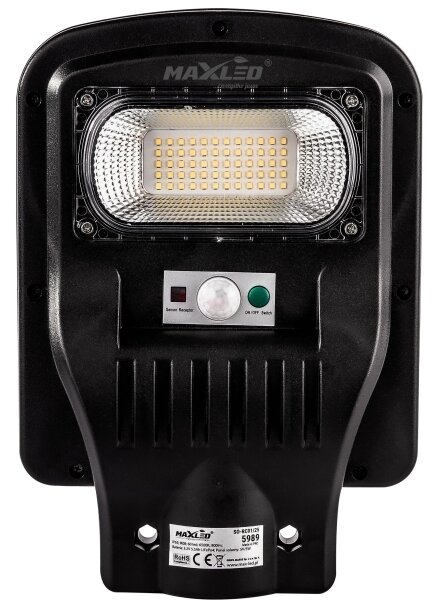 LED Соларна улична лампа със сензор LED/60W/6V 6500K IP65 + дистанционно управление