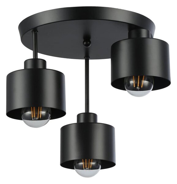 Висящ полилей 3xE27/35W/230V Ø 30 см черен
