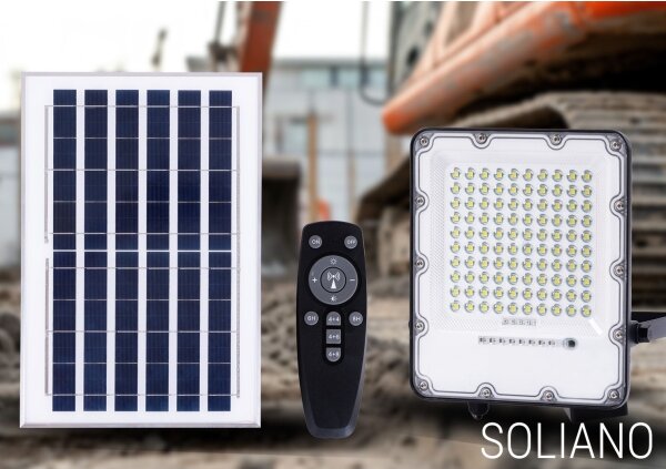 LED Соларен прожектор LED/50W/3,2V 4500K IP65 + дистанционно управление