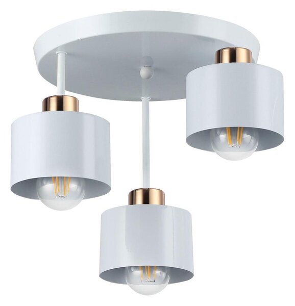 Висящ полилей 3xE27/35W/230V Ø 30 см бял/златист
