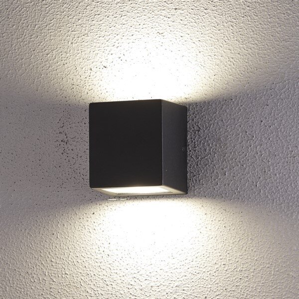 LED Екстериорен аплик 2xLED/5W/230V 4000K IP54 черен