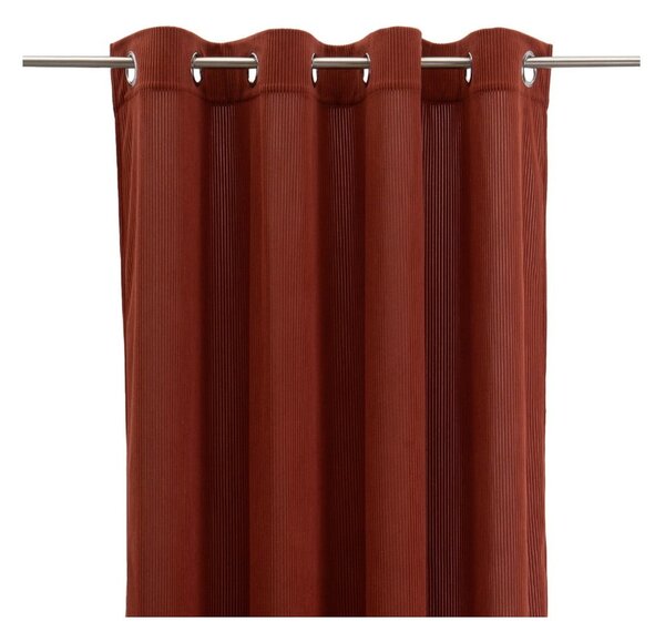 Завеса от рипсено кадифе в теракотен цвят 140x260 cm Merely – Casa Selección