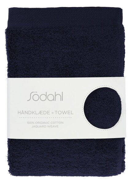 Тъмносиня памучна кърпа от тери 50x100 cm Comfort – Södahl