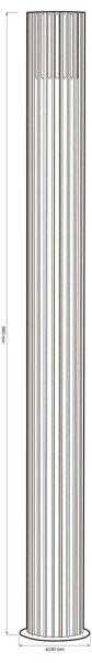 Външна лампа KUUSAMO 1xE27/20W/230V 74 см IP54 антрацит