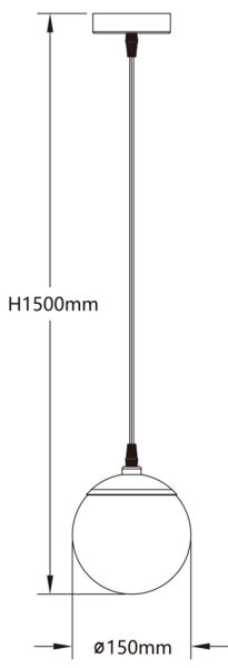 Aigostar - LED RGBW Димируем пендел MESH LED/8W/230V + д.у