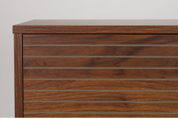 Кафяв скрин от декор от орех 110x74x40 cm Stripes – White Label