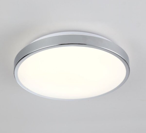 LED Плафониера KERN LED/15W/230V Ø 30 см лъскав хром