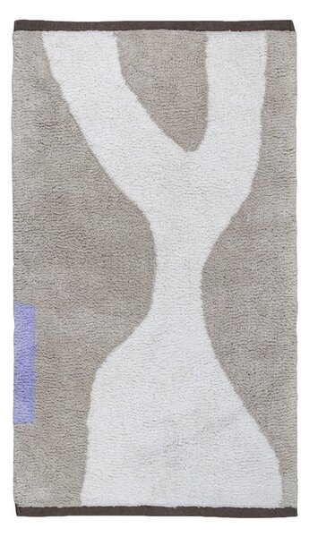 Бяло-бежов памучен килим подходящ за пране 50x80 cm Figura – Mette Ditmer Denmark