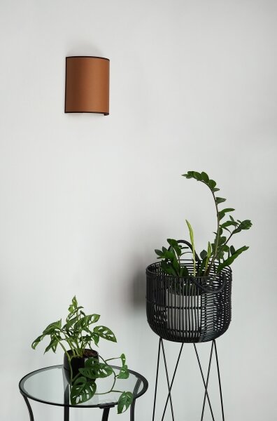 Brilagi - Стенно осветително SEMI 1xE27/15W/230V, Ø 20 см, кафяво
