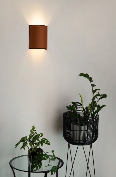 Brilagi - Стенно осветително SEMI 1xE27/15W/230V, Ø 20 см, кафяво