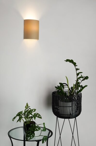 Brilagi - Стенно осветително SEMI 1xE27/15W/230V, Ø 20 см, бежово