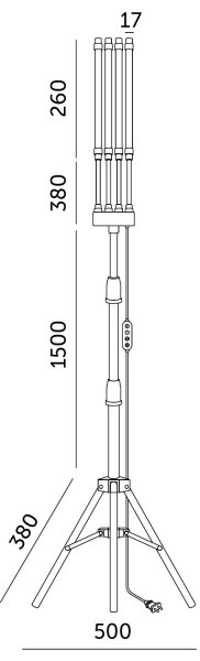 Brilagi-LED Димируем лампион за отглеждане на растения VITABLOOM 4xLED/7,5W/230V