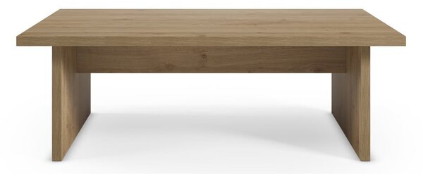 Масичка за кафе с дъбов плот в естествен цвят 70x120 cm Loana – Marckeric